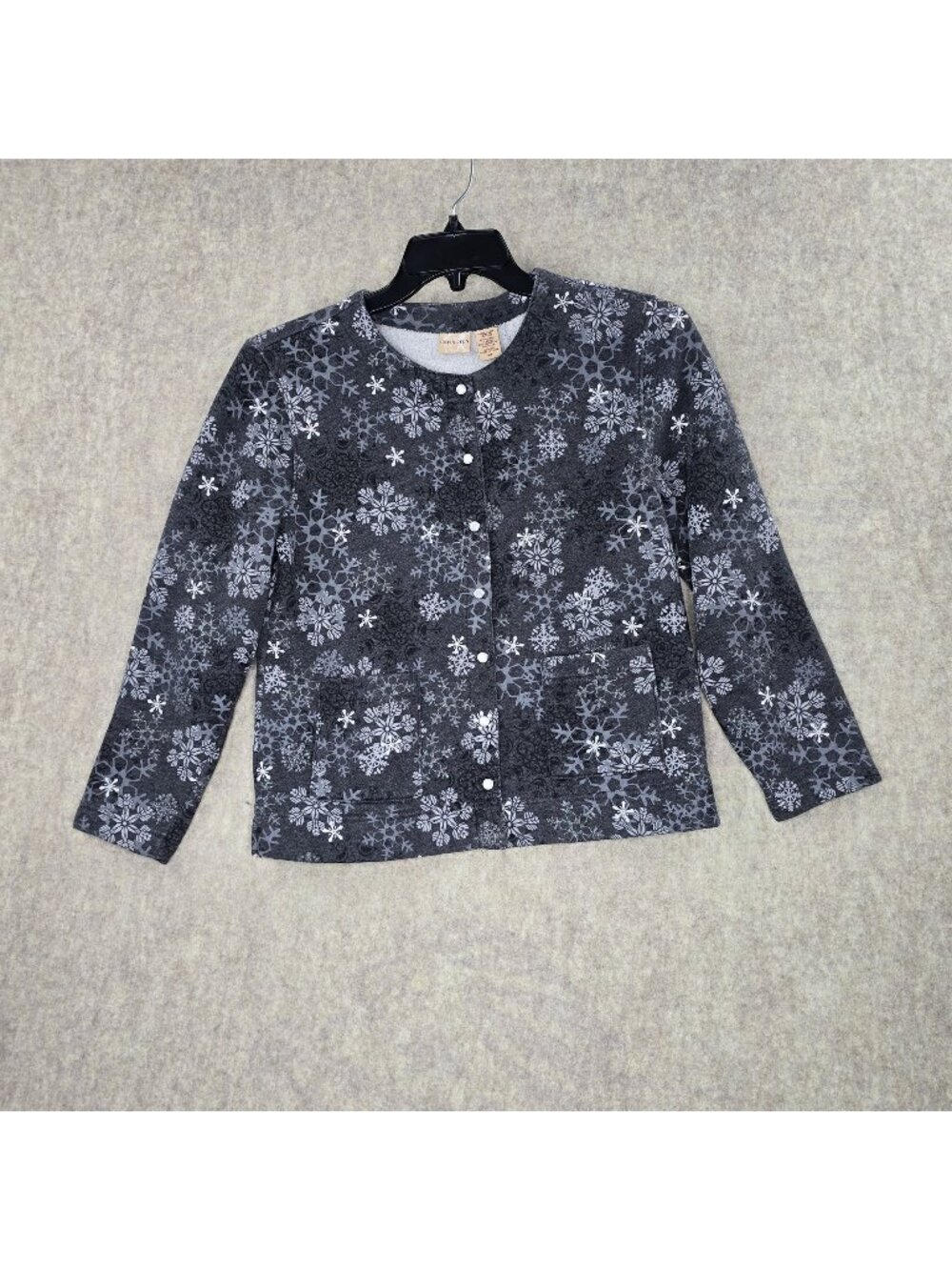 Covington Snowflake Print Womens Jacket S Cotton Blend